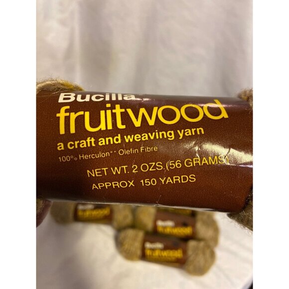 Bucilla Fruitwood Yarn 2 Oz 150 Yards Each Skein 8 Lot HercuLon Fiber - Picture 3 of 10